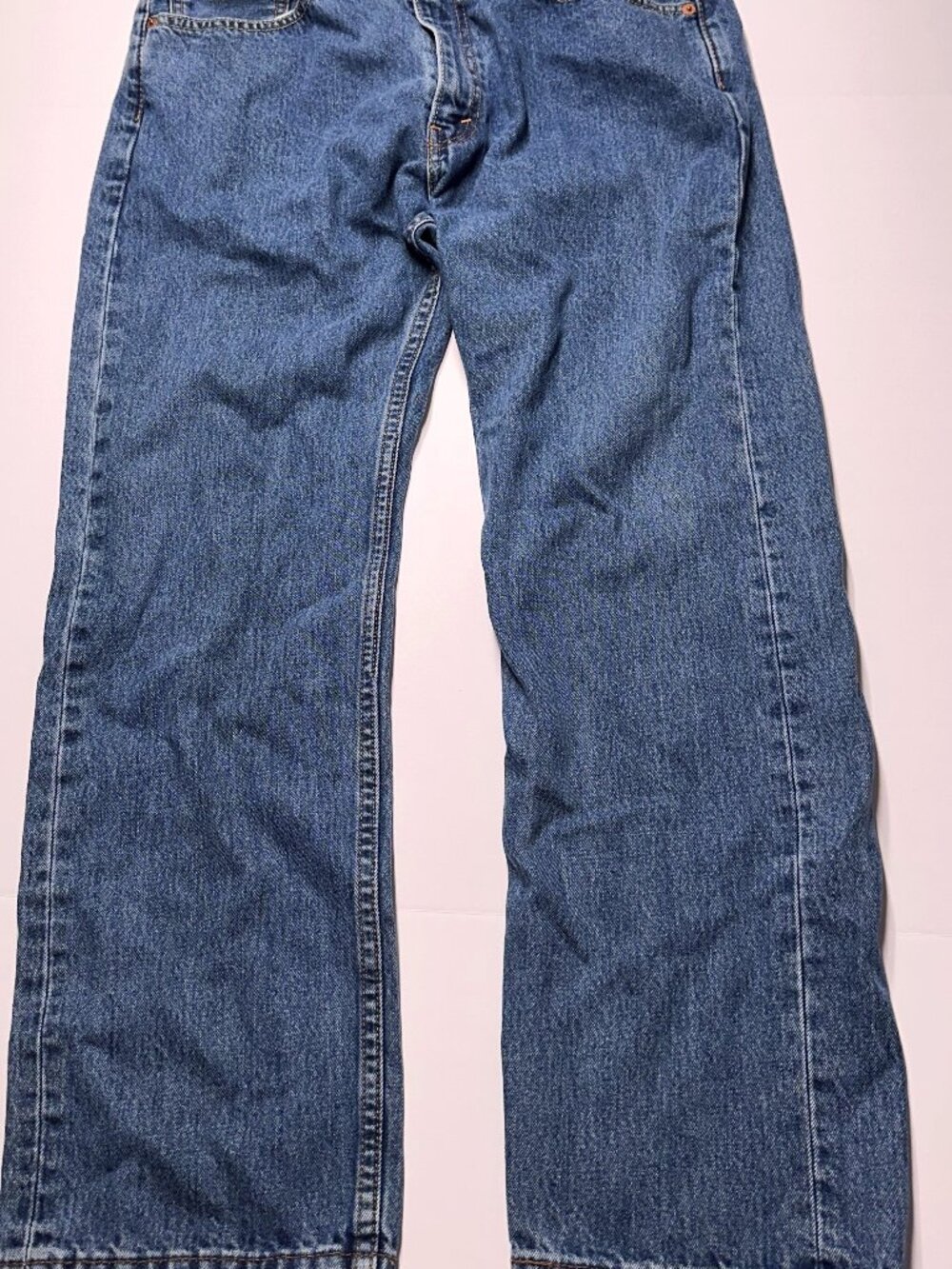 Leviโs 505 Regular Fit Jeans 36x30 Straight Leg Medium Wash Zip Fly Denim